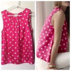 Anthropologie hot pink snail top ⭐️ NWOT